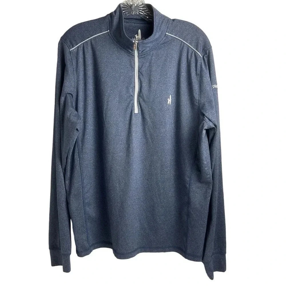 johnnie-O‎ Men's Blue 1/4 Zip Pullover Sweater Size M Casual Long Sleeve Golf
